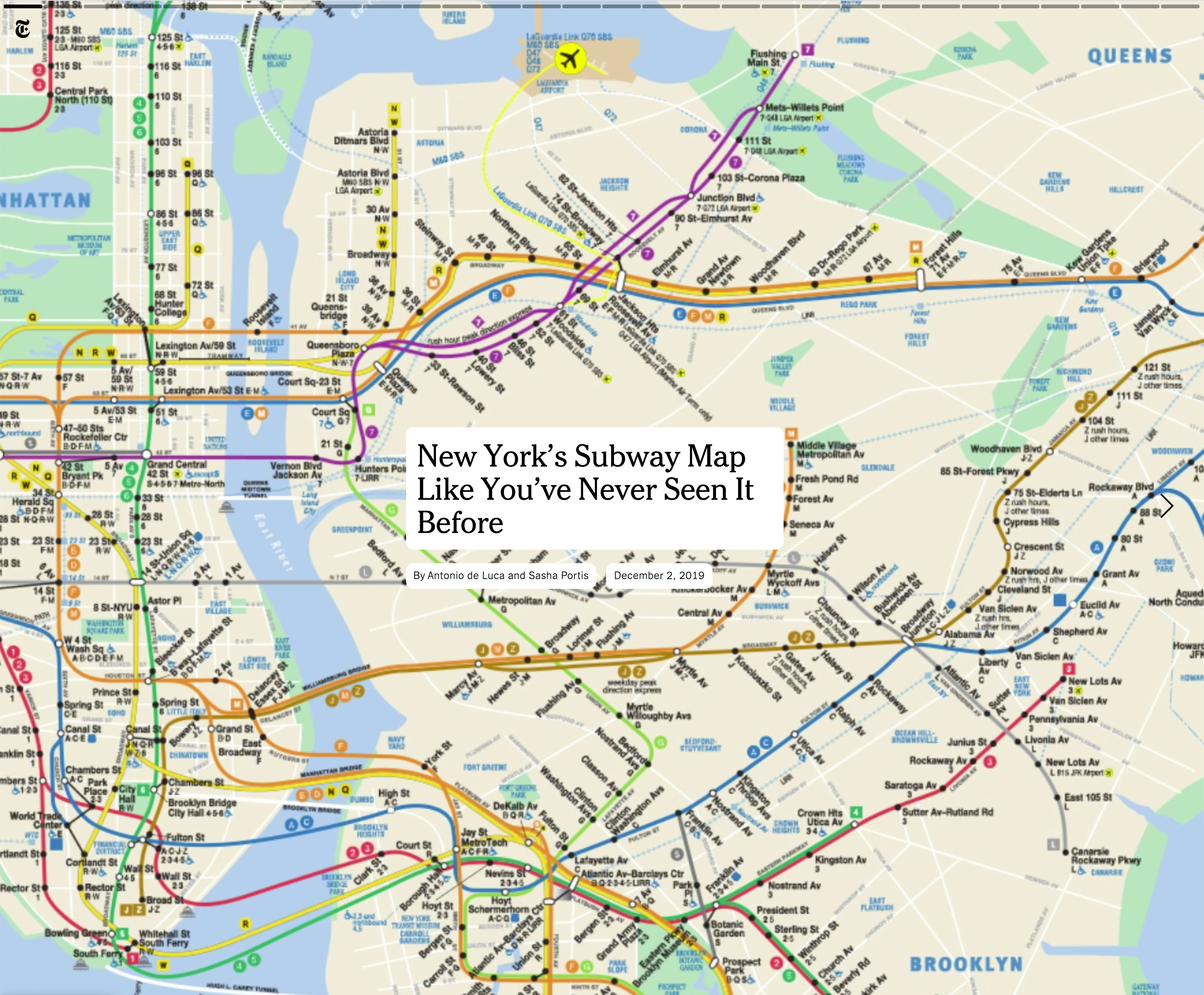 new york times subway map
